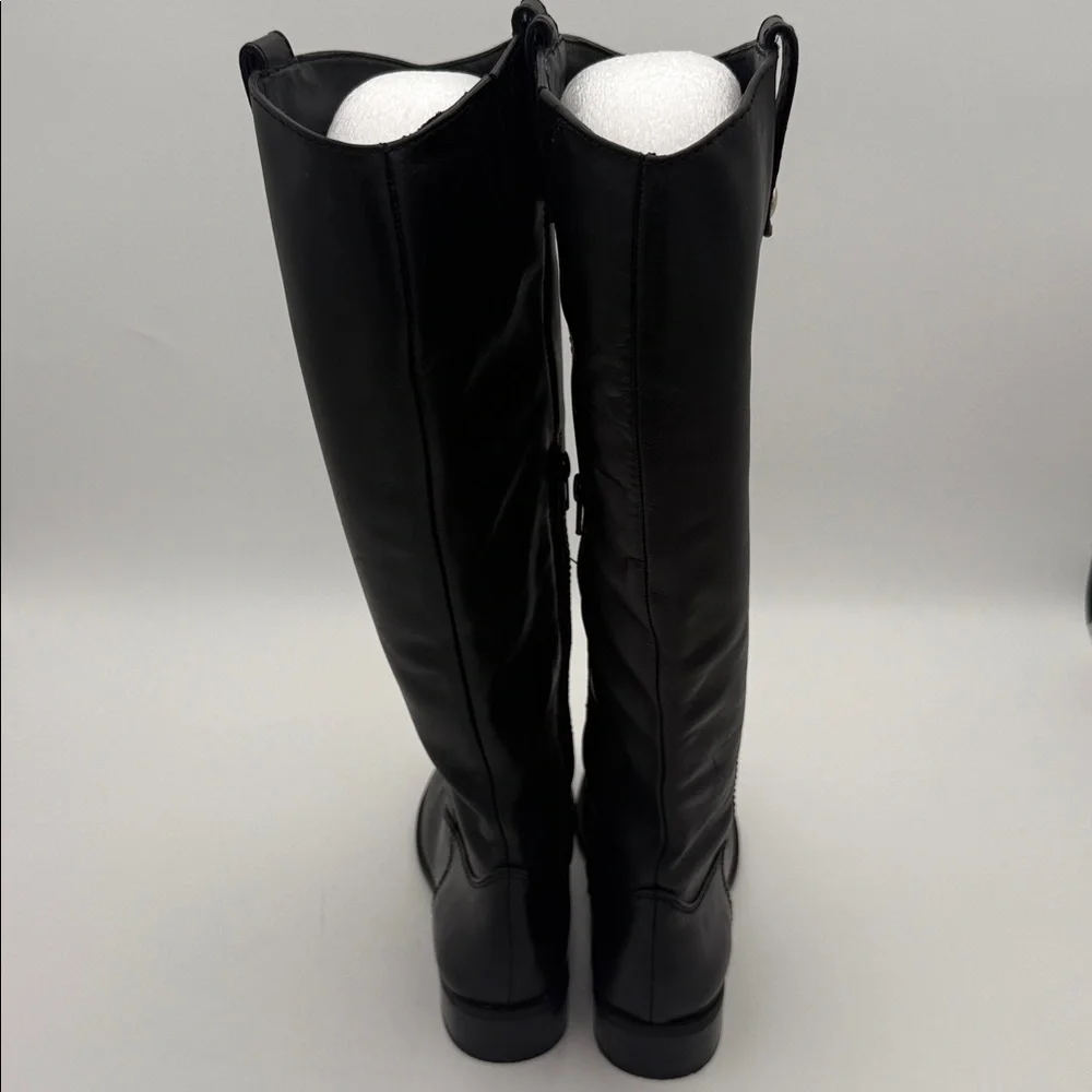 iNC fawne Black Women's riding calf Boots leather 7M casual  office fall winter